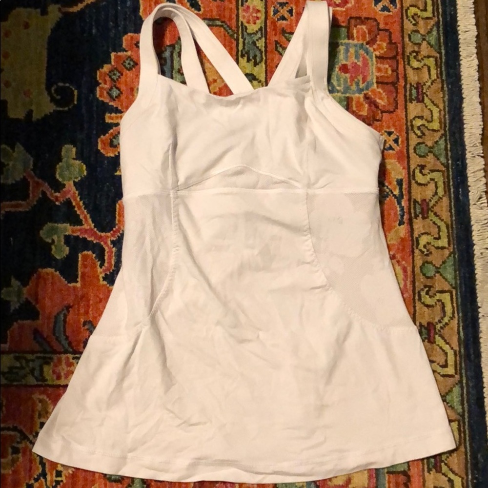 White Lululemon top